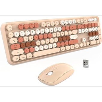 کیبورد و ماوس بی سیم فوپت مدل V2020 ، فانتزی ، Full Size