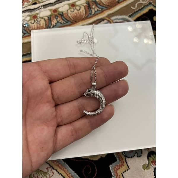 گردنبند نقره زنانه مدل شیر خاص کد 2445433