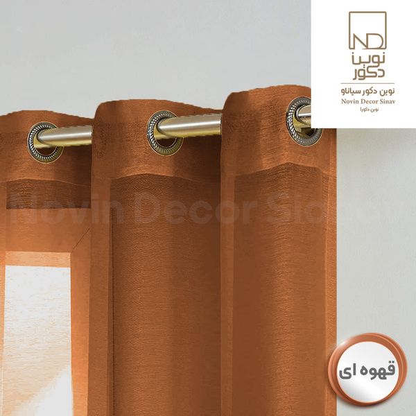 پرده نوین دکور سیاناو مدل حریر کد pb105 سایز 280×140 سانتی متر