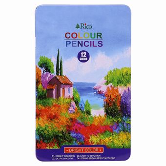 مداد رنگی 12 رنگ ریکو کد i10