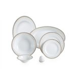 سرویس غذاخوری 102 پارچه چینی زرین ایران سری ایتالیا اف مدل Riva درجه یک