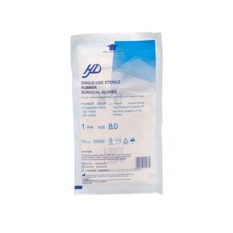 دستکش جراحی اچ دی  سایز 6.5 -  بسته (50 عددی)