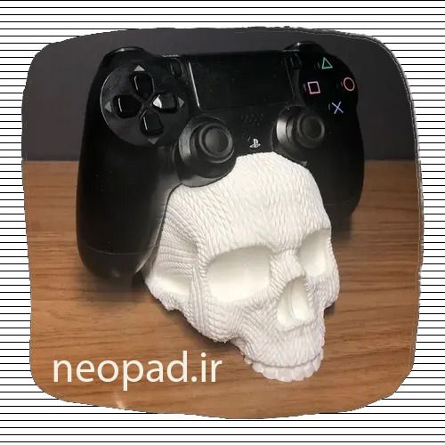 استند دسته بازی طرح جمجمه ps4 سفید