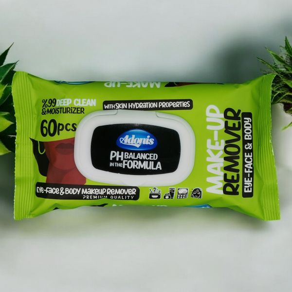 دستمال مرطوب آدونیس بسته 60 عددی