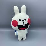 خرگوش خندون با کوله پشتی آبی ارتفاع 27 سانتی متر