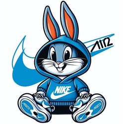 برچسب DTF استیکر حرارتی لباس مدل خرگوش و نایک