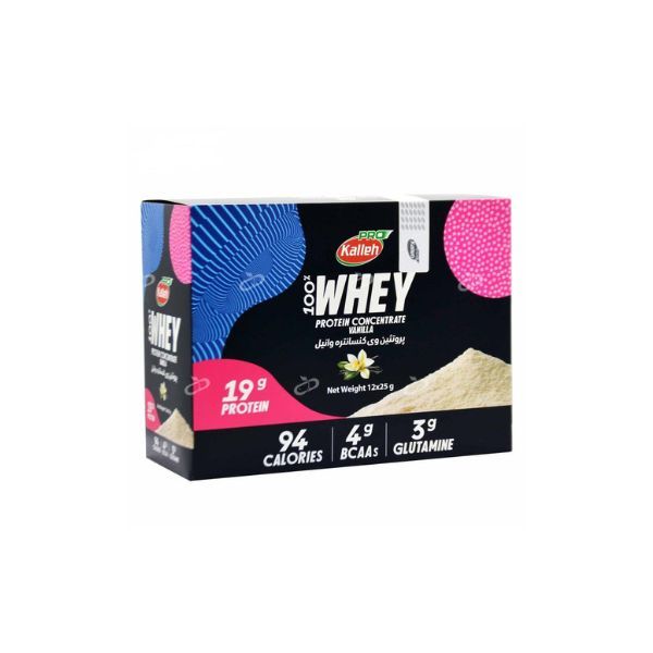 پروتئین وی وانیلی  کاله پرو  - 25 گرم بسته 12 عددی*815
