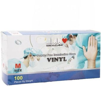 دستکش لاتکس سورنا سایز مدیوم (M)100عددی