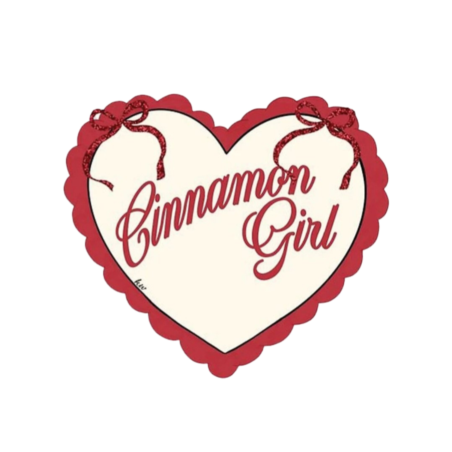 استیکر مدل قلب Cinnamon