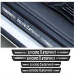 برچسب پارکابی خودرو ایلیدن طرح کربن مدل B0014 مناسب برای رنو استپ وی بسته 4 عددی