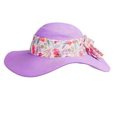 کلاه آفتابگیر زنانه مدل MDSS-CH1277 رنگ یاسی