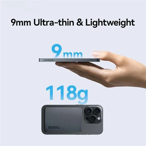 پاوربانک مگسیف یوسمز مدل US-CD231 ظرفیت 5000 میلی آمپرساعت