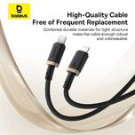 کابل تبدیل USB-C به لایتنینگ بیسوس مدل Dura Series 20W طول 1 متر