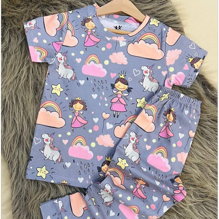 ست راحتی تیشرت شلوار یونیکورن سایزبندی 55 تا 80