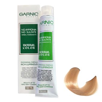 رنگ مو گارنیک مدل NO-AMMONIA شماره 10.39 حجم 100 میلی لیتر رنگ بیسکویتی خیلی روشن