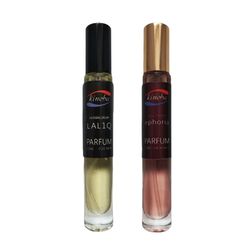 عطر جیبی کینبا مدل ایفوریا و لالیک انکر نویر حجم 10 میلی لیتر مجموعه 2 عددی