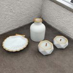 ست 4 تکه دکوری طرح سنگ کد H8