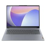 لپ‌تاپ لنوو مدل IdeaPad Slim 3 15IRU8 با پردازنده Core i3-1315U، رم LPDDR5 8GB با فرکانس 4800MHz، حافظه SSD با ظرفیت 256GB، نمای