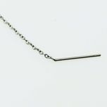 گوشواره زنانه مدل بخیه ای طرح ضربان کد 480GUZ*543