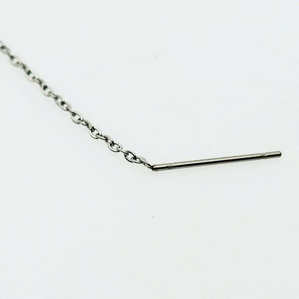 گوشواره زنانه مدل بخیه ای طرح ضربان کد 480GUZ*543