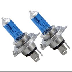 لامپ هالوژن طرح زنون سفید یخی خودرو مدل H4 / 12V / 90-100W بسته 2 عددی