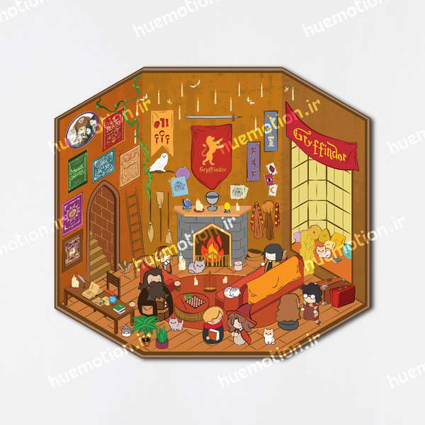 استیکر سه بعدی - گریفندور