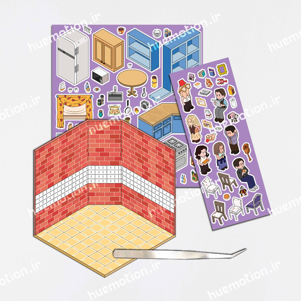 استیکر سه بعدی - Friends