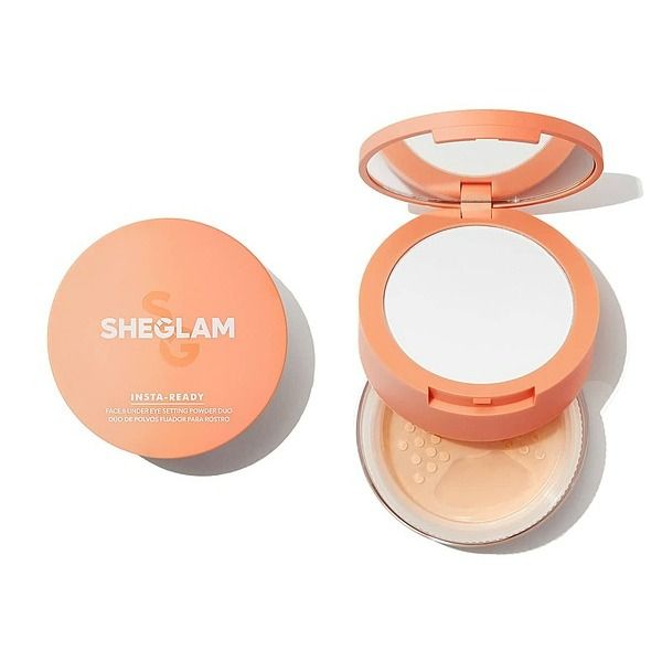 پودر فیکس دو کاره شیگلم SHEGLAM INSTA-READY FACE & UNDER EYE SETTING POWDER DUO