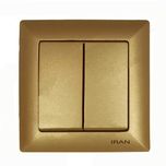 کلید دو پل ایران الکتریک مدل الیزه