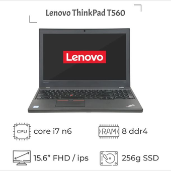 لپ تاپ استوک Lenovo ThinkPad T560 پردازنده i7 نسل 6