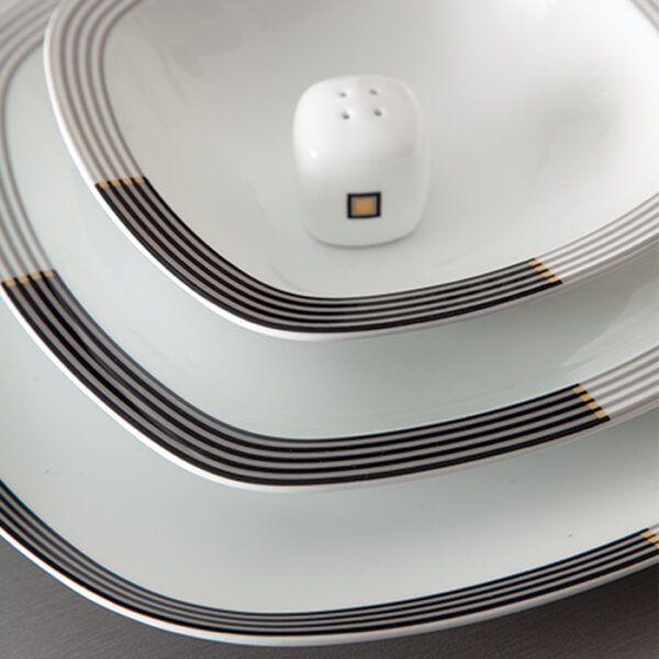 سرویس غذاخوری 27 پارچه 6 نفره چینی زرین ایران مدل  وگاس اوریت درجه 3