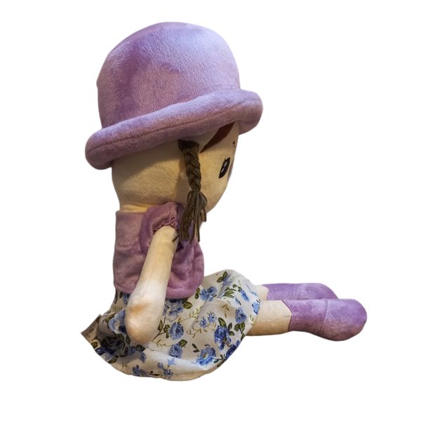 عروسک مدل دختر کلاهدار ارتفاع 50 سانتی متر