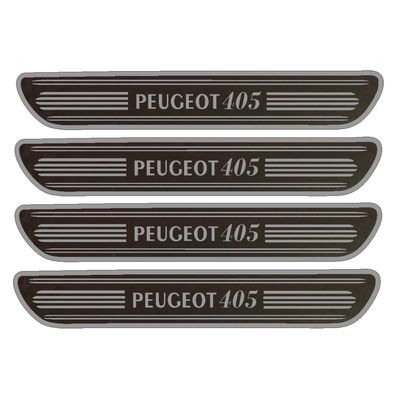  برچسب بدنه خودرو مهدیار مدل کربن کد sp119 مناسب برای پژو 405 بسته 4 عددی 