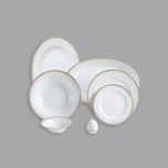 سرویس غذاخوری 102 پارچه 12 نفر چینی زرین ایران مدل ایتالیا اف ریوا درجه عالی