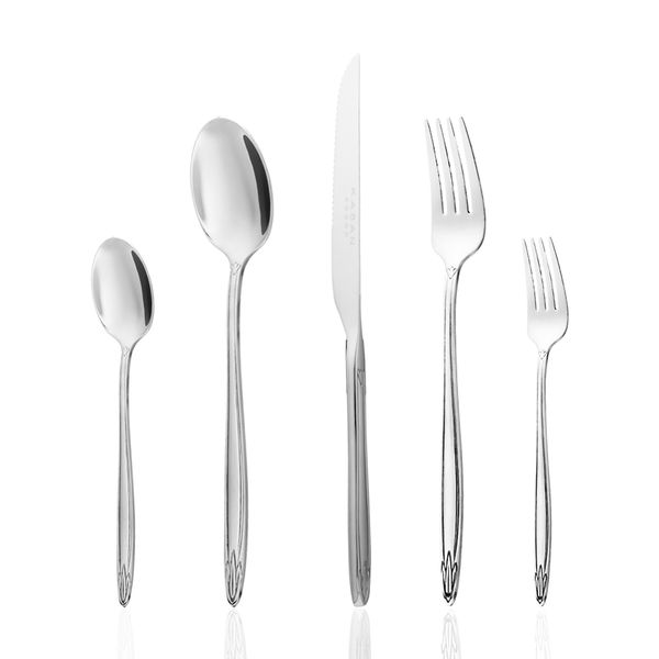 سرویس قاشق، چنگال و کارد استیل 146 پارچه 30 نفره کابان مدل 3166