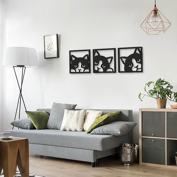 استیکر طرح گربه کد 005 مجموعه 3 عددی