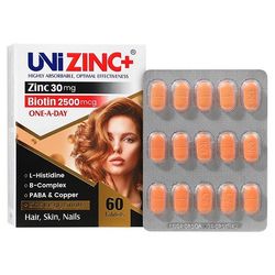 قرص یونی زینک پلاس 30 میلی گرمی ابیان دارو - 60 عددی*440