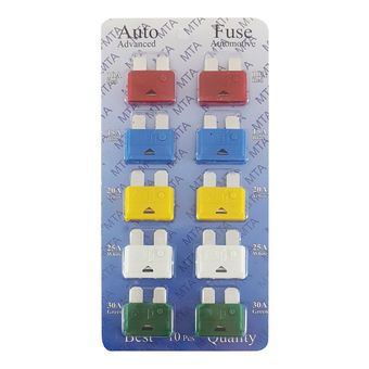 فیوز خودرو مجموعه 10 عددی