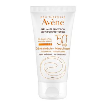 کرم ضد آفتاب بدون رنگ اون SPF 50 مدل مینرال ‌مناسب پوست‌های حساس حجم 50 میلی‌لیتر