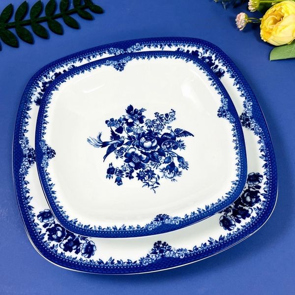 سرویس غذاخوری 27 پارچه 6 نفر چینی زرین ایران مدل فلورانس سری کواترو درجه عالی