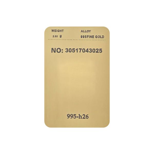 شمش طلا 24 عیار جواهریان مدل KISH کدJ2.5
