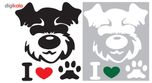 برچسب دکوگراف مدل Dog کد 109 مجموعه ی دو عددی