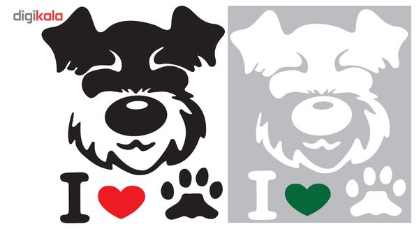 برچسب دکوگراف مدل Dog کد 109 مجموعه ی دو عددی