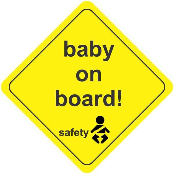برچسب بدنه خودرو چاپ سروش طرح baby on board کد 01
