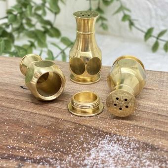 نمکدان برنجی (نمکپاش برنجی) مدل هندسی