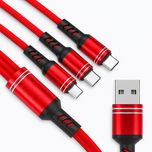 کابل تبدیل USB به micro USB / USB-C / لایتنینگ سمگپرس مدل دیتا پلاس طول یک متر