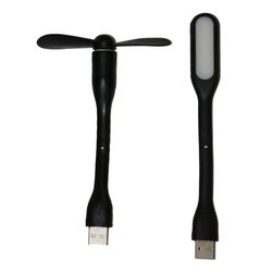 پنکه همراه ریمکس Mini USB مدلMb68 به همراه چراغ ال ای دی