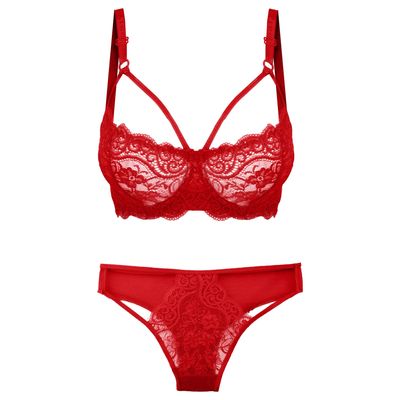 ست شورت و سوتین زنانه کد R-1011 رنگ قرمز*959