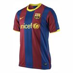 ست تی شرت و شلوارک ورزشی مردانه مدل بارسلونا Home 2011