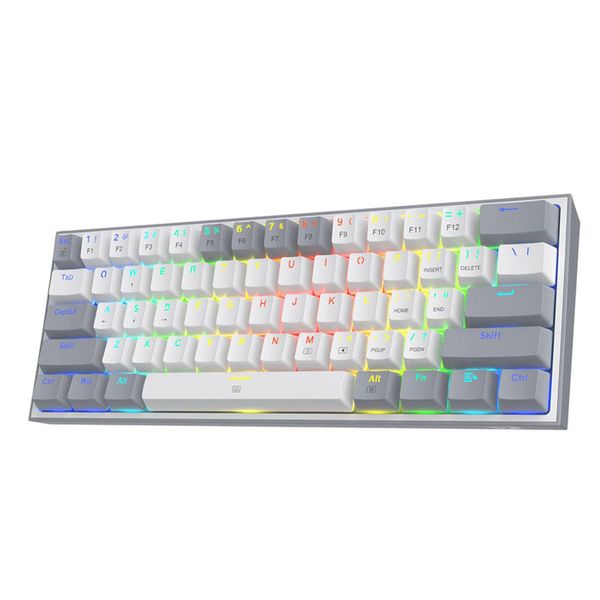Keyboard Gaming REDRAGON FIZZ K617 White - Grey
